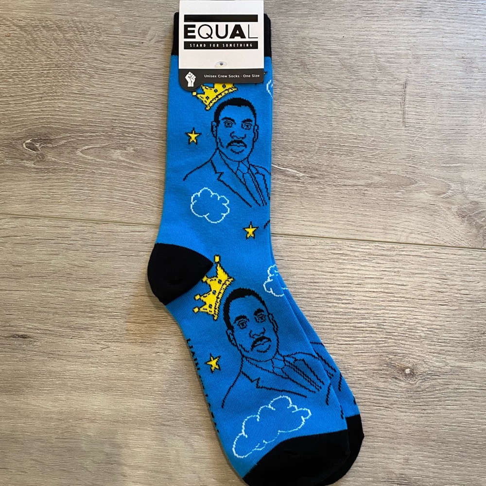 👑MLK Jr Equal “Stand For Something” Socks